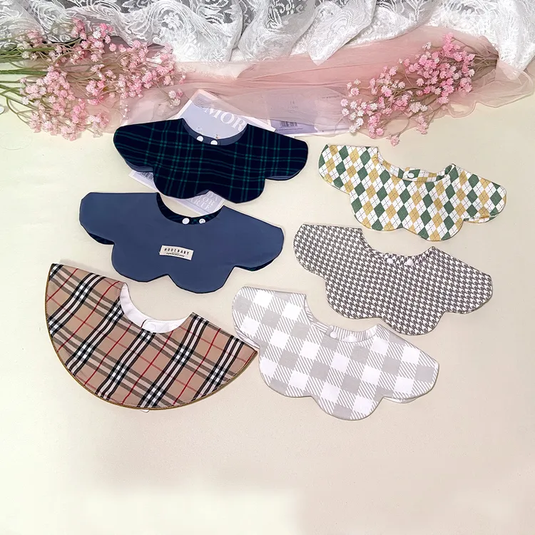 婴幼儿花瓣口水巾纯棉围嘴多款式可选择男女宝宝都可以