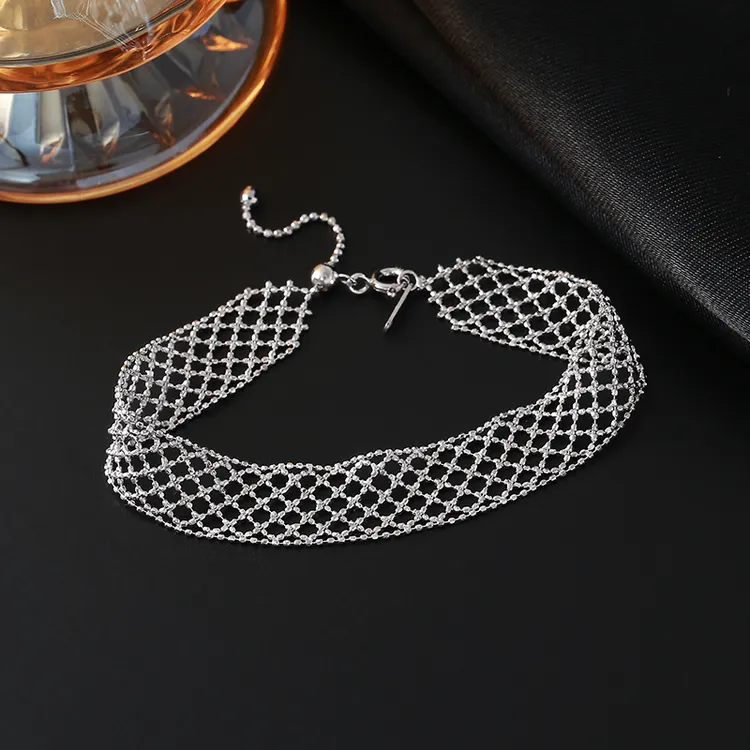 925银手链 镂空蕾丝手链意大利进口小众精致气质清冷轻奢高级手饰