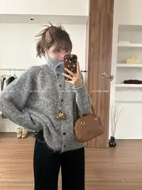 【北岛日记】OOTD日常好穿高级～韩系杂灰色～秋冬高领叠穿毛感毛衣