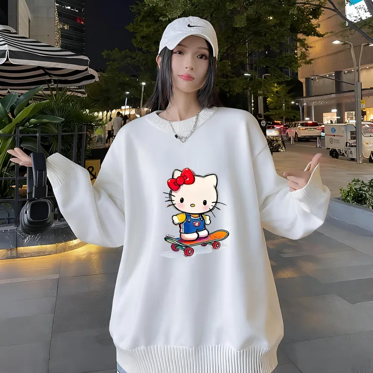 胖mm大码秋冬款2-300斤白色毛衣女洋气宽松显瘦加厚针织打底上衣