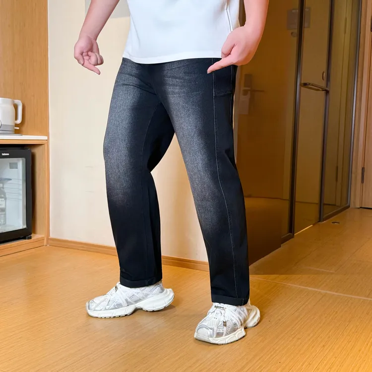 大码男装 秋季上新 水洗工艺 牛仔裤2589