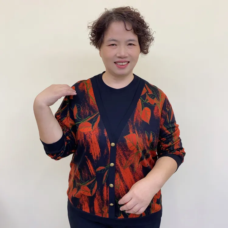 秋季中老年洋气妈妈装休闲风时尚花色假两件圆领打底衫长袖A9828