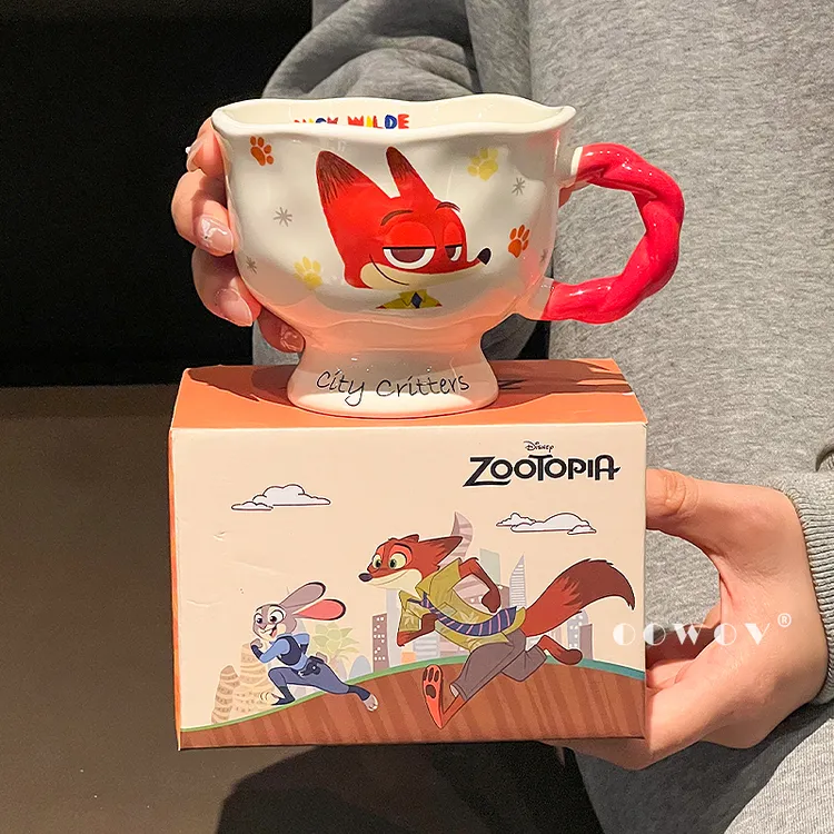 疯狂动物城马克杯女新款2025高颜值朱迪尼克家用水杯情侣中秋礼物