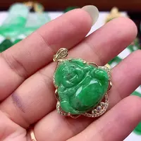 翡翠银S925镶嵌颈饰翡翠