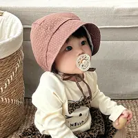 宝宝帽子胎帽护耳帽遮阳帽春秋ins韩系婴幼儿出游户外大檐