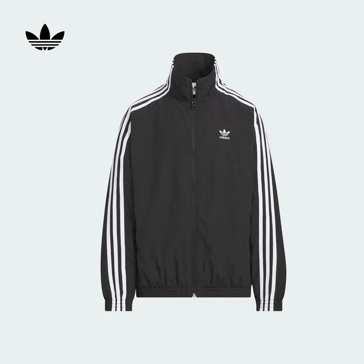 adidas阿迪达斯官方三叶草大童秋季新款梭织运动夹克薄外套KQ5491