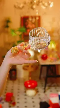 金色手把玻璃公道杯玻璃杯