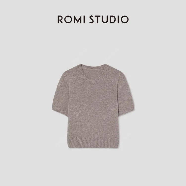 ROMI STUDIO“温柔已至”绵羊毛山羊绒混纺套头毛衫 RW24AS40758