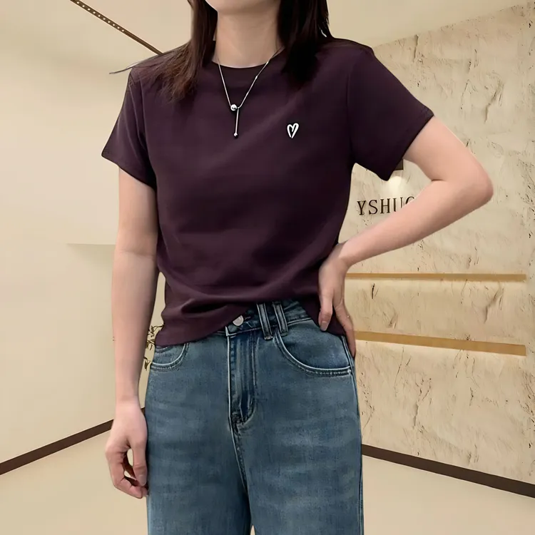 初春穿搭女款胖mm显瘦上衣女2025新款时尚款洋气女装休闲短袖T恤