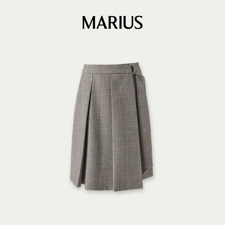 MARIUS-M-'自由域'经典百搭不规则半裙