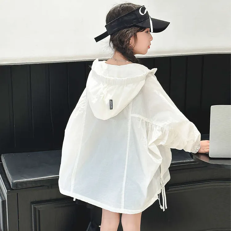 女童防晒衣2025新款冰丝儿童长款防紫外线儿童服装