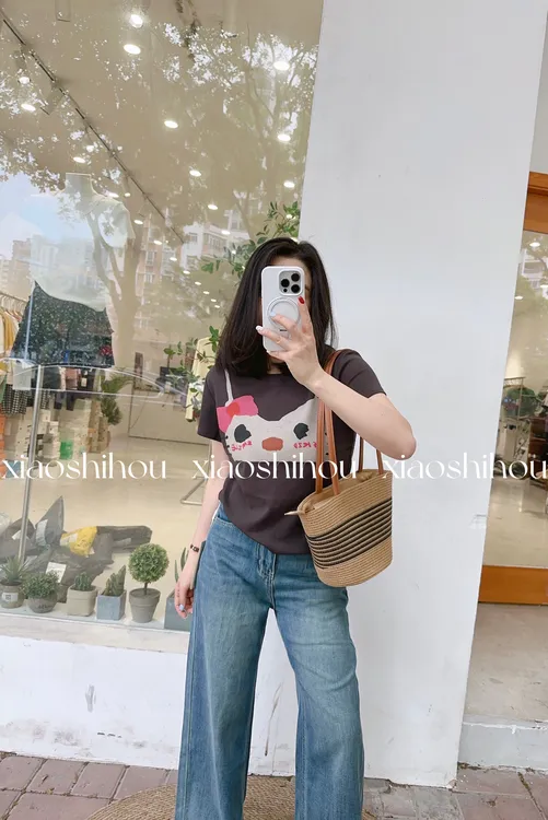 小时候女装店（No退No换）猫咪T恤7592