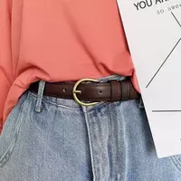 【细皮带】虎皮卷新款百搭复古细腰带皮带
