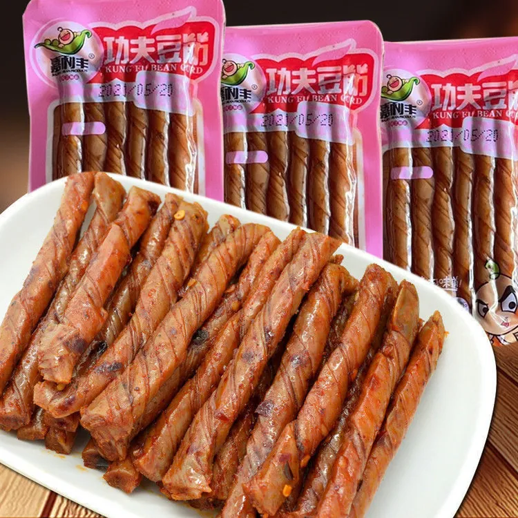 嘉利丰15g豆卷豆腐干老式辣片麻辣功夫豆筋辣条休闲零食花蝴蝶