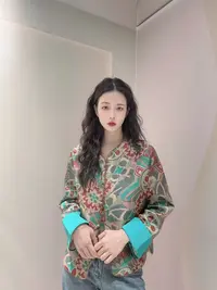 九月    油画向日葵    新款新中式国风长袖外套中国风外套女
