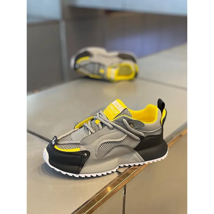 【香港QXWB&Shoes官方正品】高档阿甘鞋男士秋季新款网面透气休闲鞋