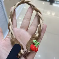 L534咖色双拼手机链