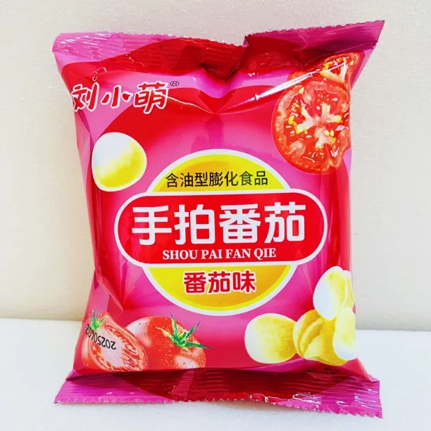 番茄味薯片拍黄瓜零食袋装膨化食品追剧办公休闲怀旧