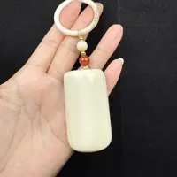 E69-12天然猛犸象牙肥皂块手把件31×54×19mm支持鉴定 假一罚十