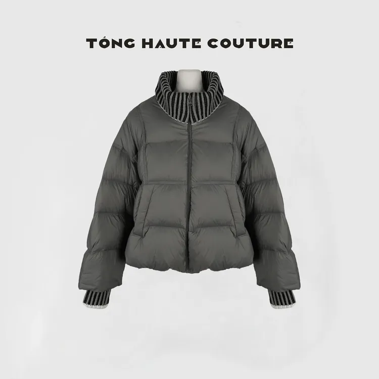 【沫悦】冬季新国标90白鸭绒时尚拼接羽绒服 YW500