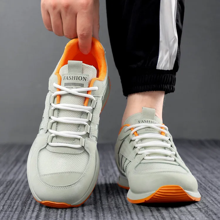夏季品牌男鞋网面透气跑步鞋男士防滑耐磨潮鞋百搭旅游鞋小白鞋