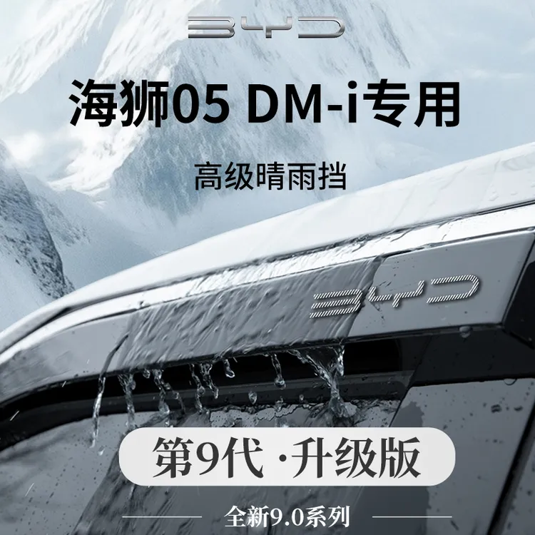 25款比亚迪海狮05DMI/05EV智驾版05晴雨挡雨板车窗雨眉遮雨防雨条