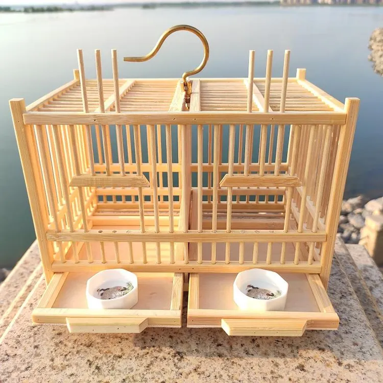 笼子特大号精品竹编蛐蛐蚂蚱别墅养叫罐鸣虫昆虫饲养盒生态箱