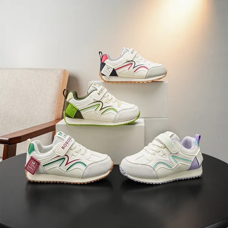 巴布豆秋上新儿童鞋子男童鞋女童鞋魔术贴轻便舒适儿童运动鞋136