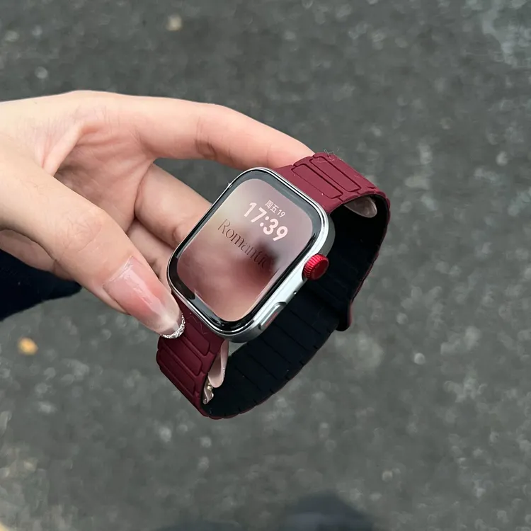 iboann适用于华为fit4表带watchfit4pro工字硅胶fit3磁吸回环简约