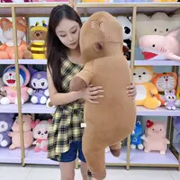  趴款卡皮巴拉50厘米毛绒玩具抱枕玩偶公仔