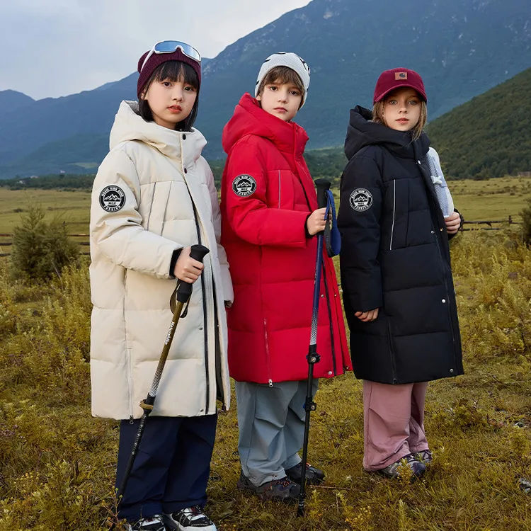 巴拉巴拉男孩女孩羽绒服儿童中长款2025新款洋气加厚男童中大童童