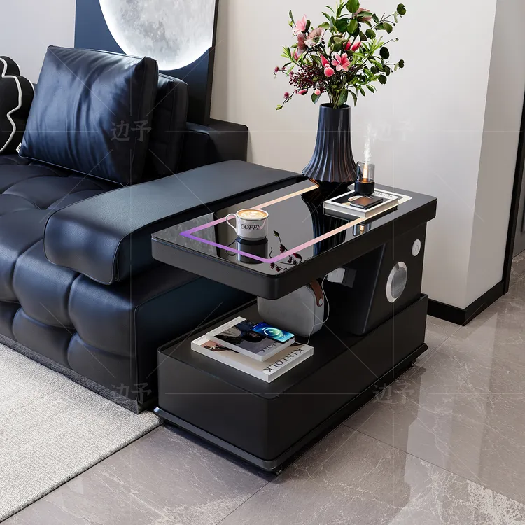 【边】可移动茶几现代简约边柜轻奢客厅意式极简新款沙发边几推车