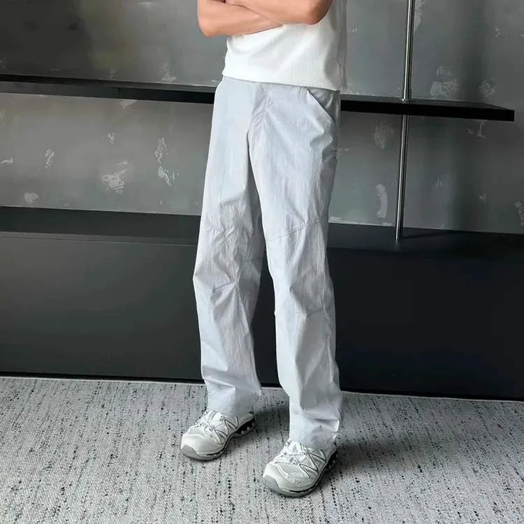 Anneycc知意- "CLARKIl" 夏季轻薄解构凉感冲锋裤宽松直筒休闲裤