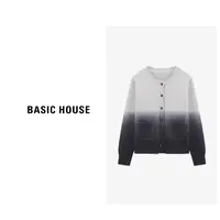Basic House/百家好春季渐变宽松百搭休闲毛衣B06245C1252