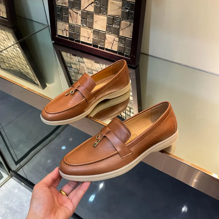 夏季透气2025新款百搭潮流舒适软底时尚网红男士鞋子豆豆乐福鞋