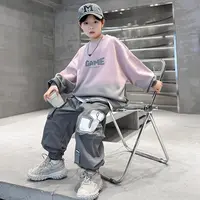 儿童装男童套装春秋款2025新款秋装运动男孩中大童卫衣裤子酷帅潮