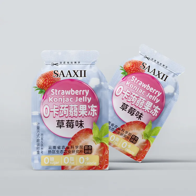 古凤蒟蒻果冻独立袋装草莓芒果青梅味水果肉儿童休闲零食青梅味
