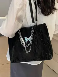 包包女2025新款今年流行大容量托特包秋冬百搭单肩包大学生上课包