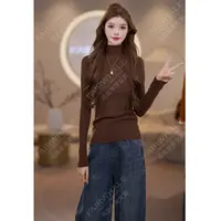 马克华菲女装秋冬2025法式简约纯色百搭毛衣休闲针织衫上衣 X