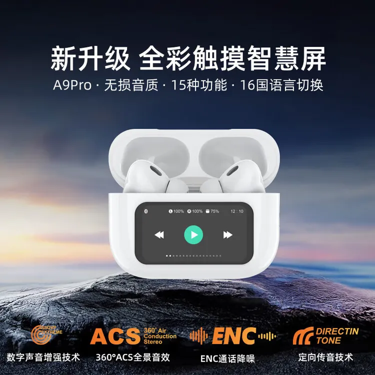 新款高清彩屏华强北蓝牙耳机无线续航降噪长久续航蓝牙耳机