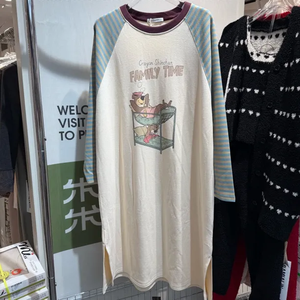 2025秋冬加厚保暖德绒软糯卡通长袖长裤睡裙