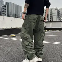 XDZZ二狗25ss冬季2合1双层加厚工装裤褶皱运动阔型宽松休闲裤D868