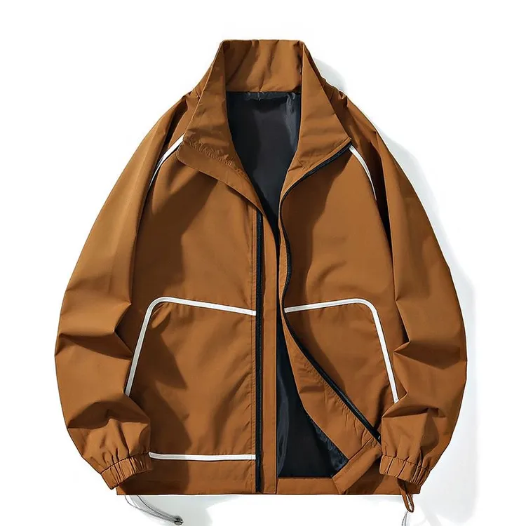 宽松百搭休闲时尚立领夹克潮流男春秋户外休闲运动外套男生上衣