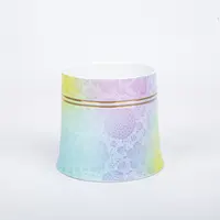[ZM]大号 时来运转杯 四色渐白 扒花·万花纹 280ml