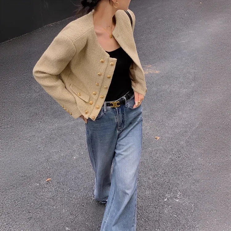 爆款小香风外套女2025新款短款高端小个子秋款法式名媛设计感上衣