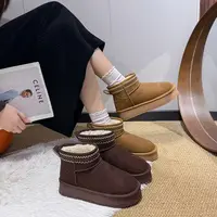 【交个朋友专属】珍妮姿时尚雪地靴小个子增高加绒款女鞋加绒冬季ZH