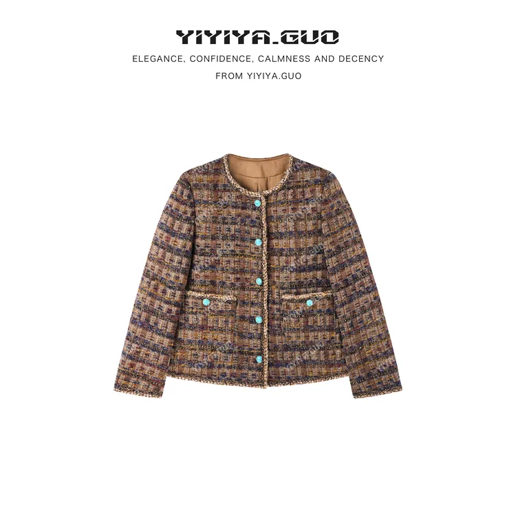 yiyiya.Guo艺艺吖【爱丽丝】新款时尚得体气质香风外套010016SS52