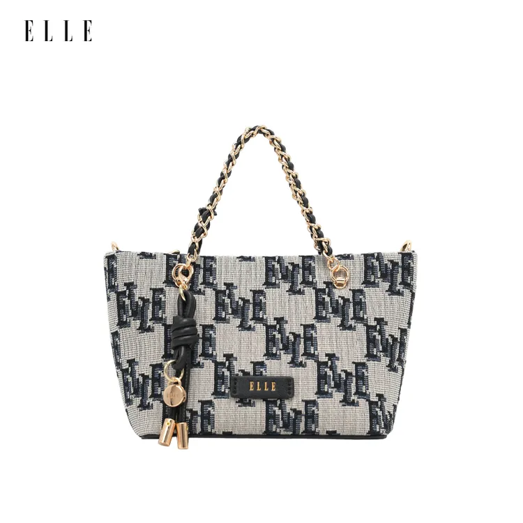 ELLE【新品爆款】25年高级轻奢百搭女包琥珀流光提花斜挎包