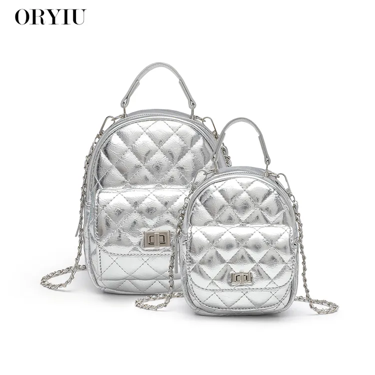 ORYIU【娇蛮千金】时尚百搭菱格绣线款双肩女包高质量潮流迷你包包