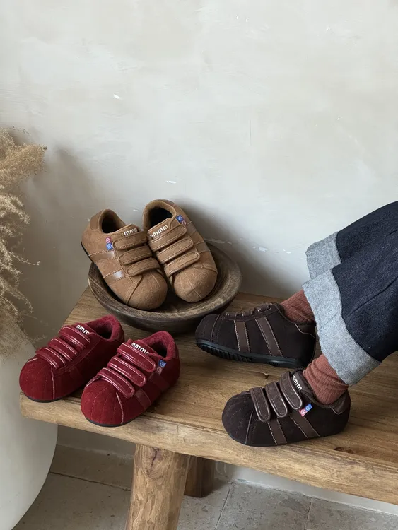 ABC儿童运动鞋2025年冬季新款魔术贴卡皮吧啦吧丑萌大头鞋男童